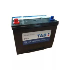 TAB Polar 12V 75Ah 740A B+ ázsiai autó akkumulátor