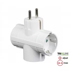 Trixline T-Elosztó 3 aljzat, 16A - TR830S