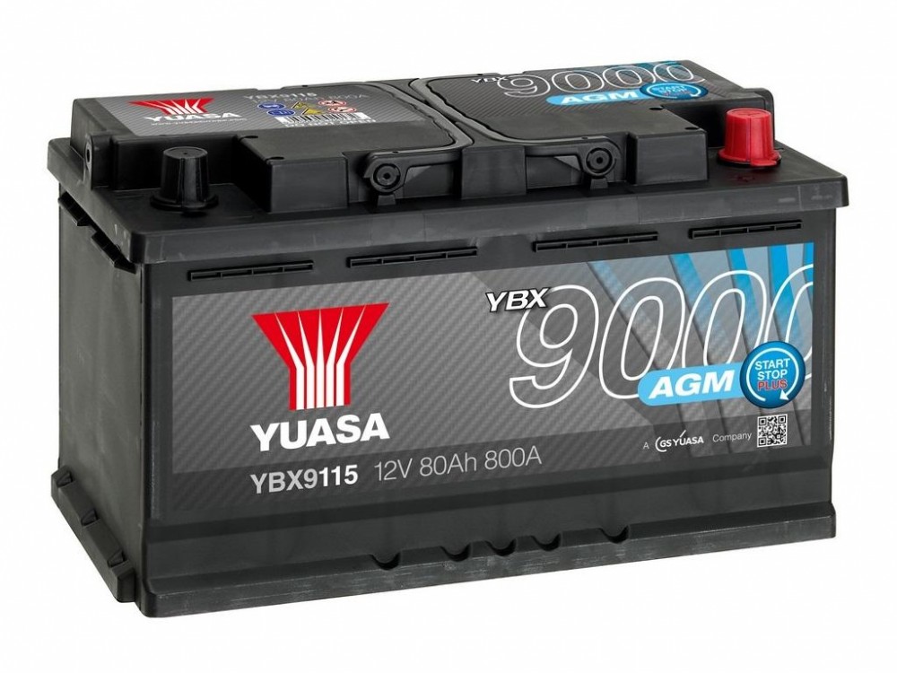 12V 50Ah 520A Yuasa YBX9012 AGM Autobatterie